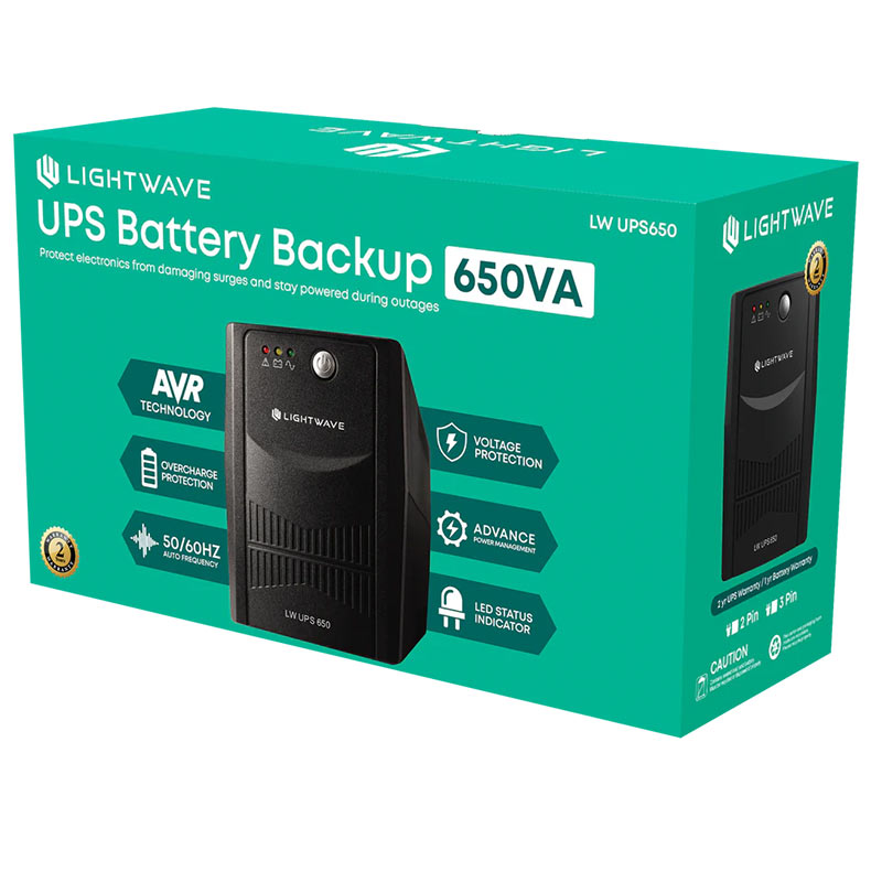 LIGHT-WAVE-UPS-650VA LIGHT-WAVE-UPS-650VA