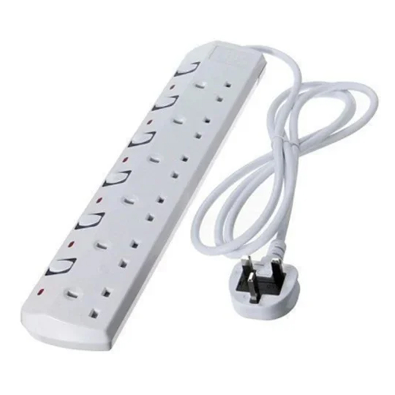JSB 6 Way Extension 10M with Surge Protector