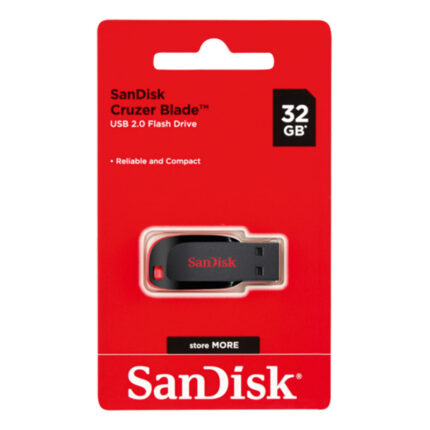 SanDisk 32GB Cruzer Blade USB 2.0 Flash Drive